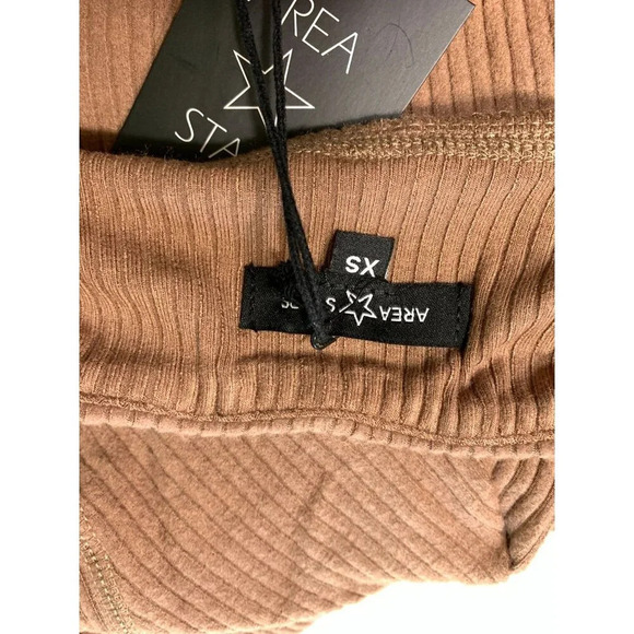 Area Stars Ribbed Flare Pants Womens Brown Size XS - Picture 6 of 10